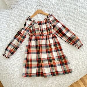 Plaid Long-Sleeve Dress